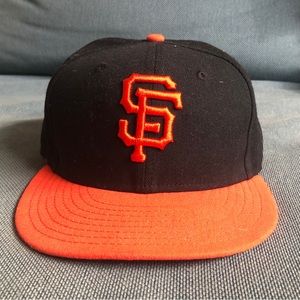 New Era San Francisco Giants Black and Orange 59Fifty Fitted Hat